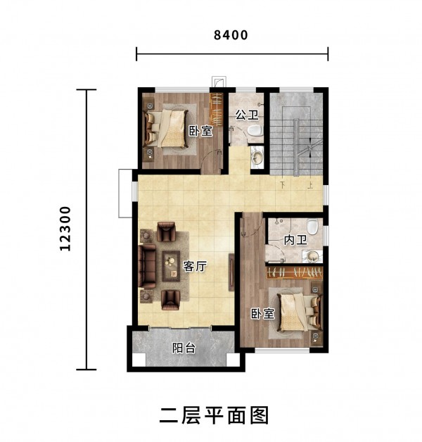 三层网红别墅设计图纸两层半欧式农村自建房设计图施工图效果图4