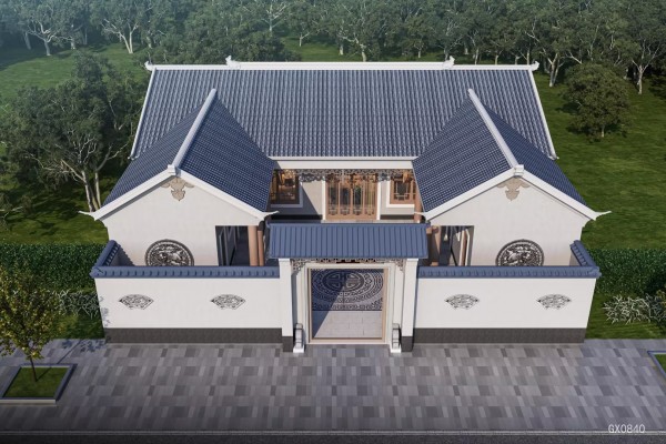 一层中式合院参考