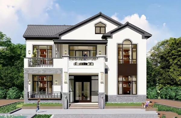 二层中式大别墅