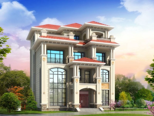 高端复式三层半别墅