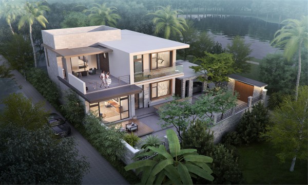 二层现代风格小别墅