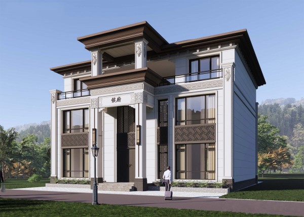 三层新中式别墅