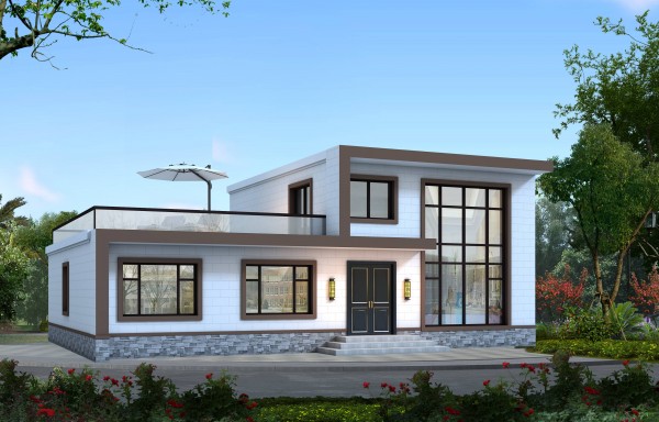 一层半现代风别墅