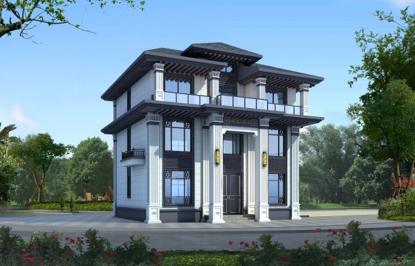 三层新中式大别墅