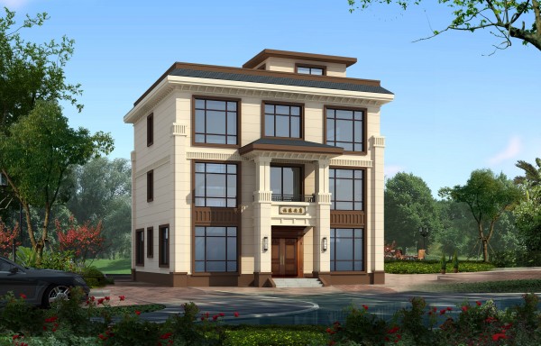 三层新中式别墅