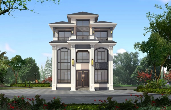 三层半新中式大别墅