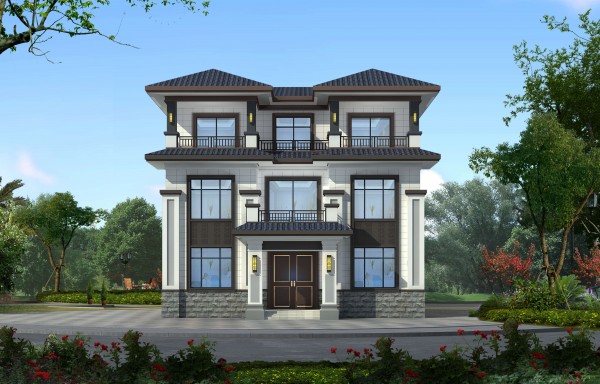 三层新中式别墅
