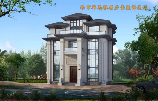 四层新中式大别墅图1