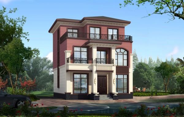 三层新中式带露台