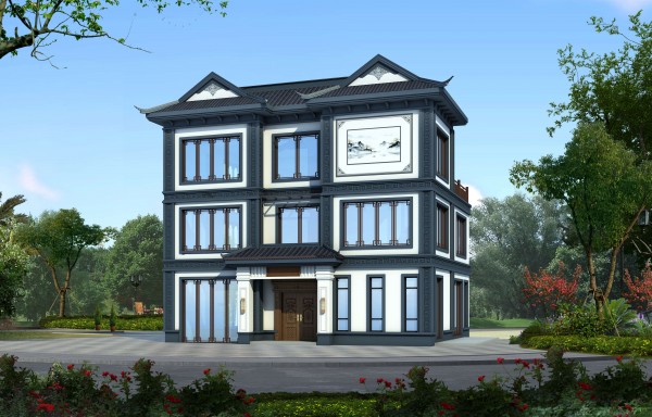 三层中式别墅