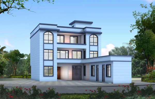 三层现代风别墅图1