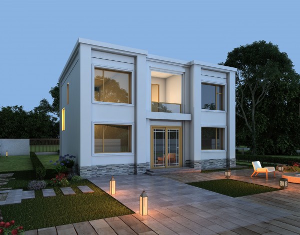 二层现代小别墅