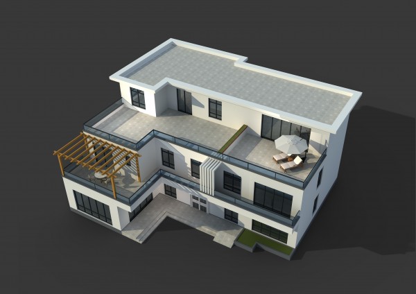 二层半现代风别墅