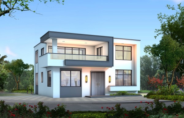 二层现代小别墅