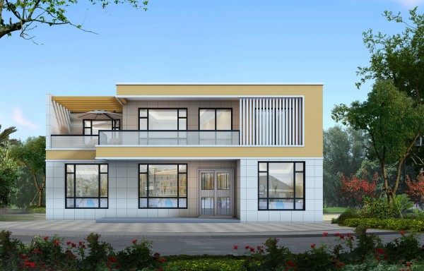 二层现代小别墅