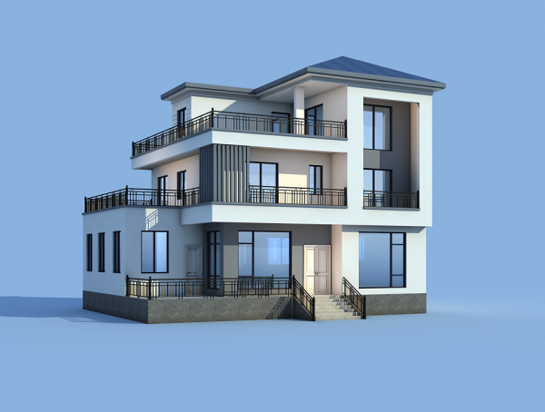 三层现代风别墅