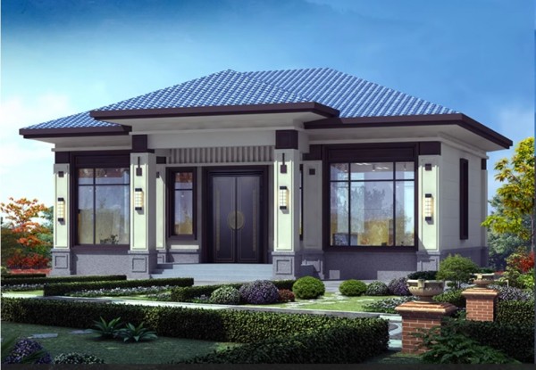 农村一层自建房子别墅设计图纸