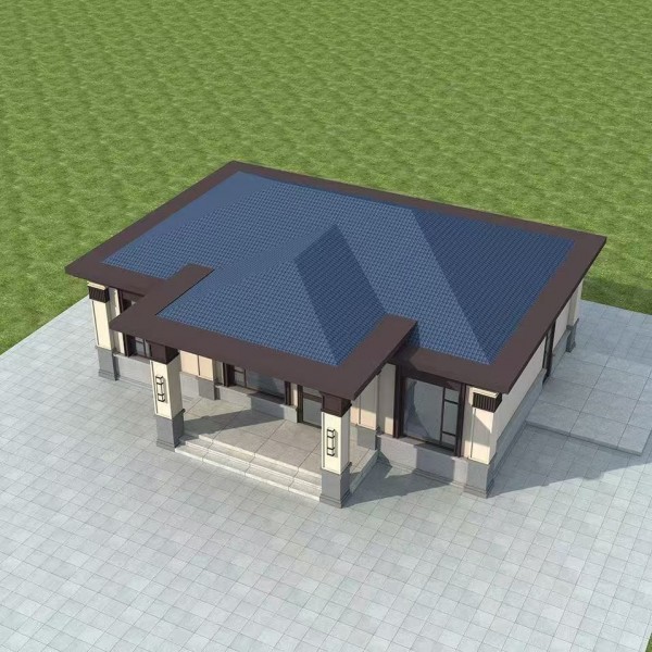 农村一层自建房子别墅设计图纸图2