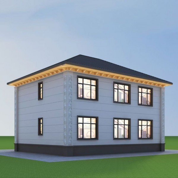 二层农村自建房新中式图3