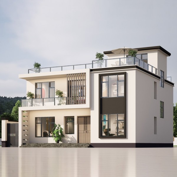 二层现代风格12.38x12.9米图3