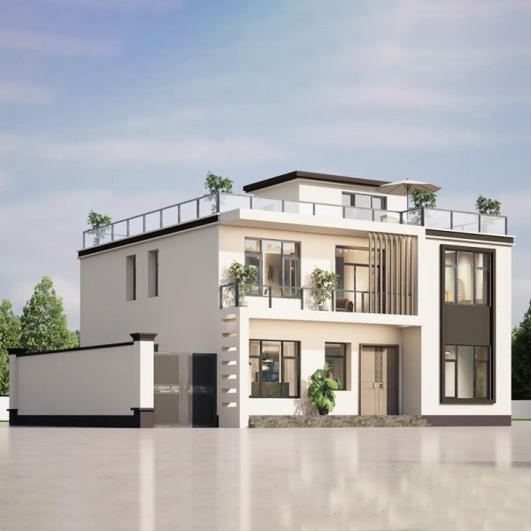 二层现代风格12.38x12.9米图2