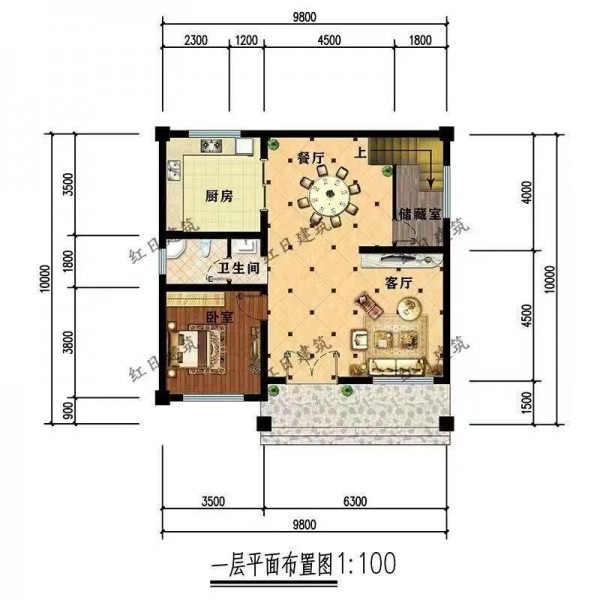两开间二层别墅图3